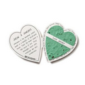 Small Heart Shaped Seed Paper Enclosure Card